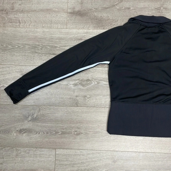 Adidas Full Zip Warm Up 3 Stripe Track Jacket AZF001 Black M - Picture 15 of 16